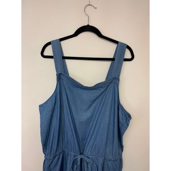 Old Navy Romper Womens SZ XXL/TTG Blue Short Causal NWT Relaxed Fit Summer Beach - Picture 3 of 10